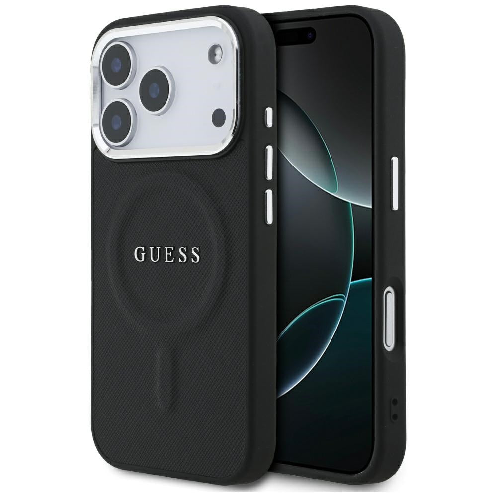 Etui MagSafe dla Apple iPhone 17 Pro, Guess, Classic Logo, Czarne