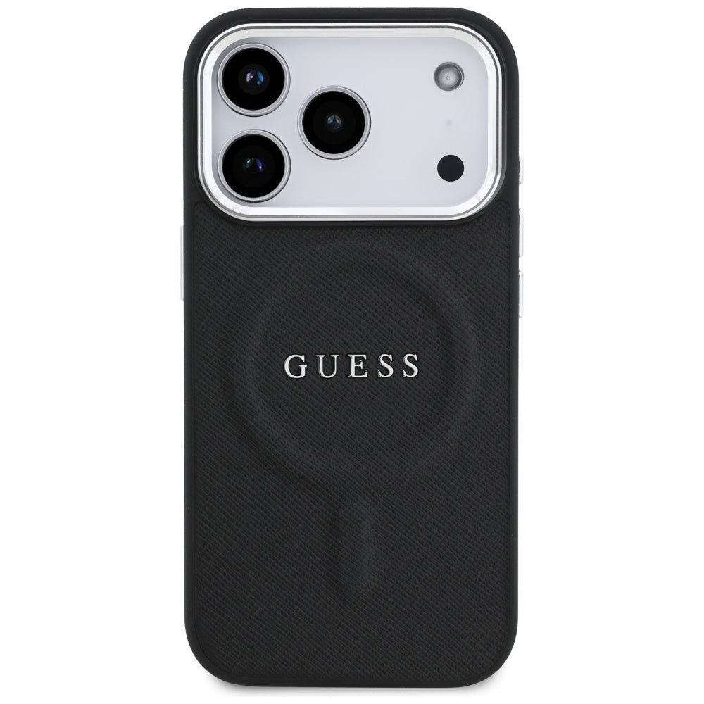 Etui MagSafe dla Apple iPhone 17 Pro, Guess, Classic Logo, Czarne