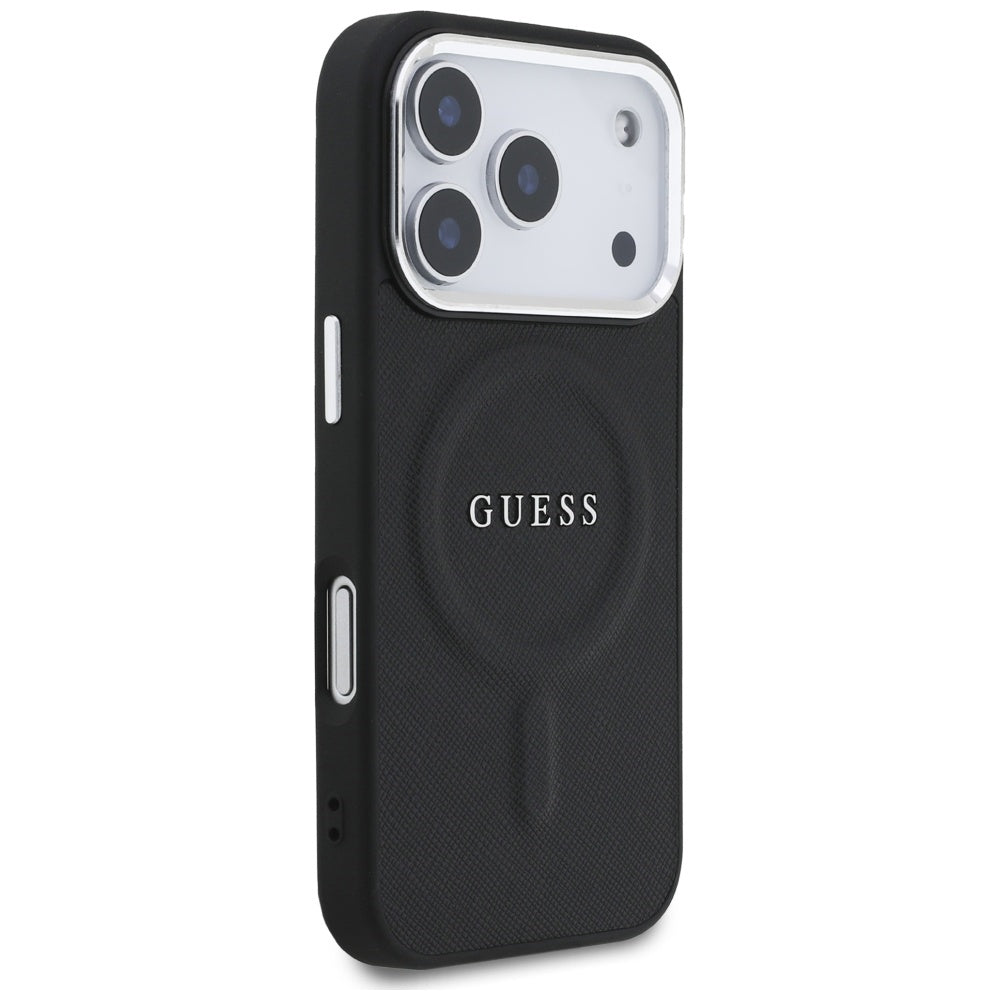 Etui MagSafe dla Apple iPhone 17 Pro, Guess, Classic Logo, Czarne