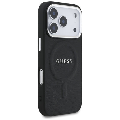 Etui MagSafe dla Apple iPhone 17 Pro, Guess, Classic Logo, Czarne