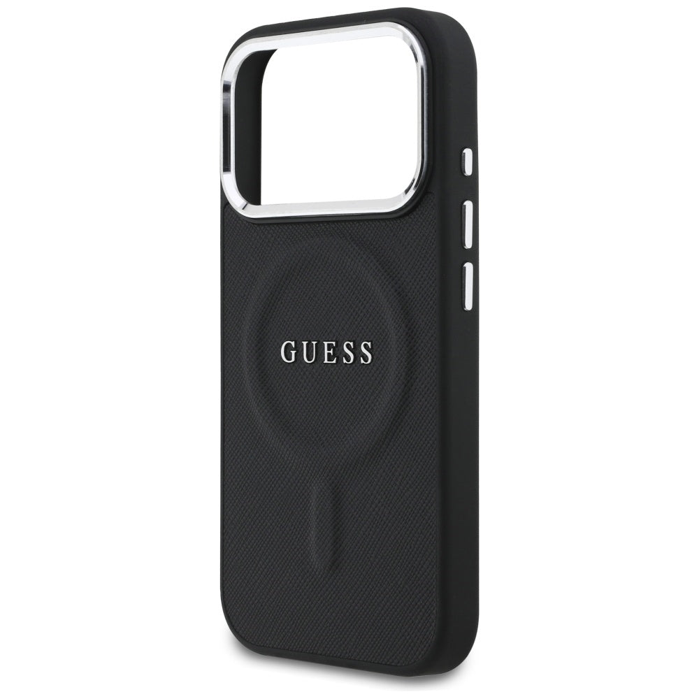 Etui MagSafe dla Apple iPhone 17 Pro, Guess, Classic Logo, Czarne