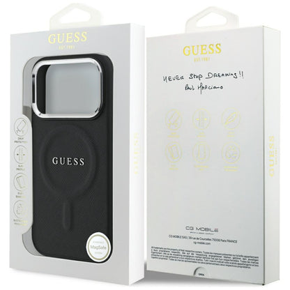 Etui MagSafe dla Apple iPhone 17 Pro, Guess, Classic Logo, Czarne
