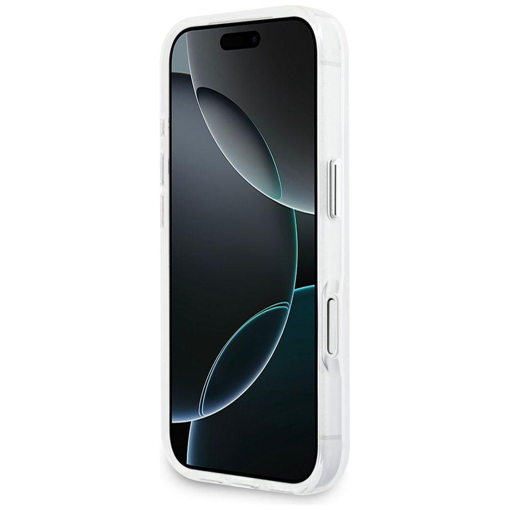 Etui MagSafe dla Apple iPhone 17 Pro, Guess, IML Gradient Triangle Logo, Przezroczyste