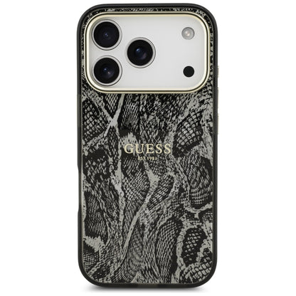Etui MagSafe dla Apple iPhone 17 Pro, Guess, Python Pattern, Czarne
