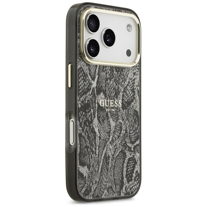 Etui MagSafe dla Apple iPhone 17 Pro, Guess, Python Pattern, Czarne