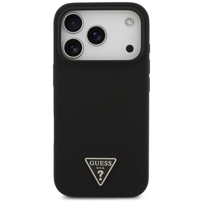Etui MagSafe dla Apple iPhone 17 Pro, Guess, Triangle Logo, Czarne