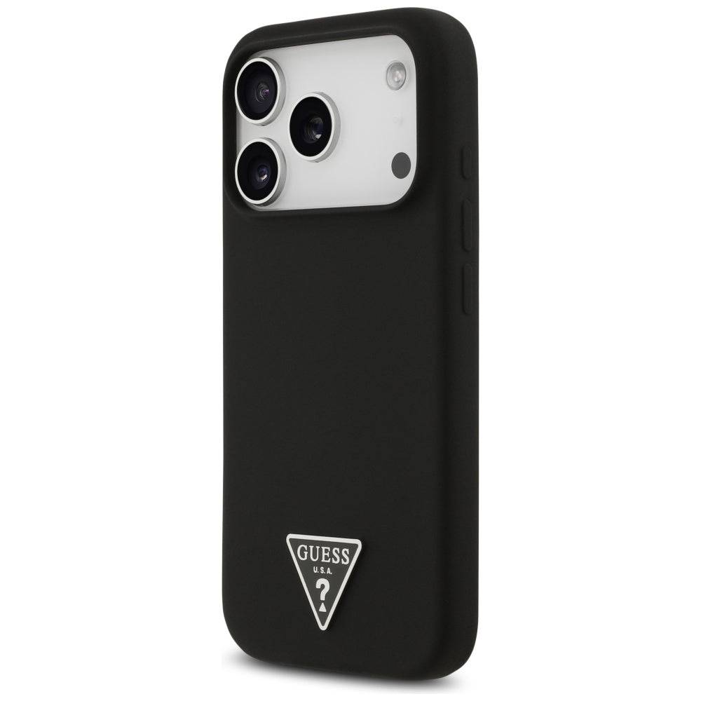 Etui MagSafe dla Apple iPhone 17 Pro, Guess, Triangle Logo, Czarne