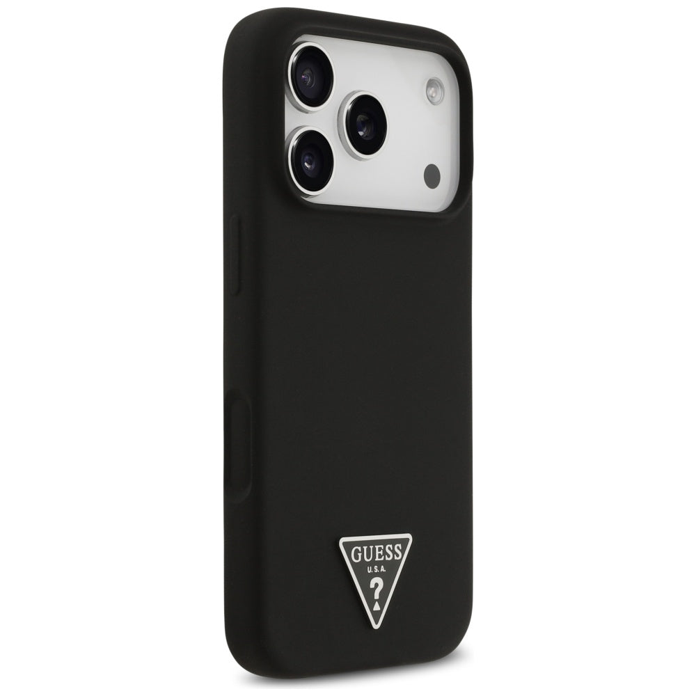 Etui MagSafe dla Apple iPhone 17 Pro, Guess, Triangle Logo, Czarne