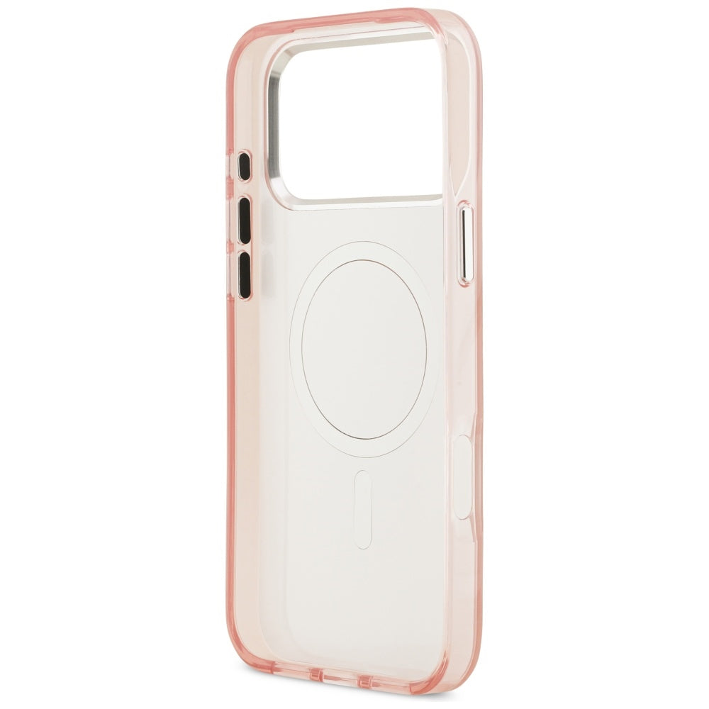 Etui MagSafe dla Apple iPhone 17 Pro, Karl Lagerfeld, IML Aquarelle Logo Choupette, Różowy