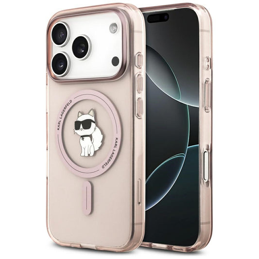 Etui MagSafe dla Apple iPhone 17 Pro, Karl Lagerfeld, IML Choupette, Różowy
