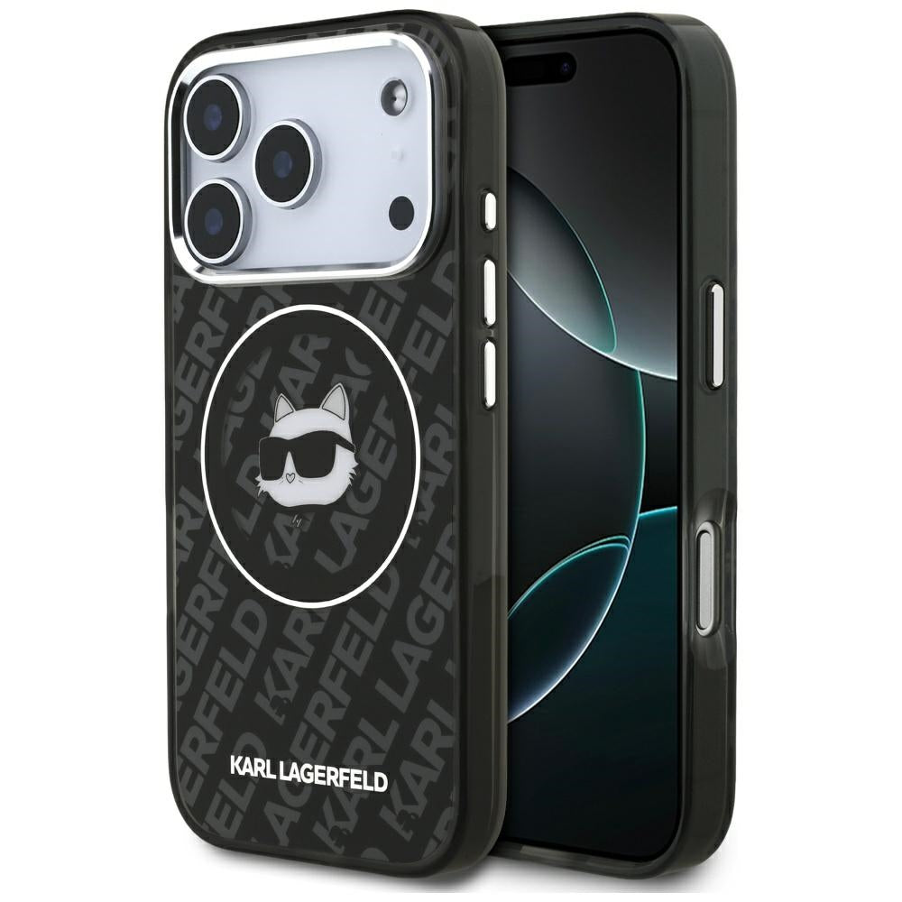Etui MagSafe dla Apple iPhone 17 Pro, Karl Lagerfeld, IML Choupette`s Head, Czarne