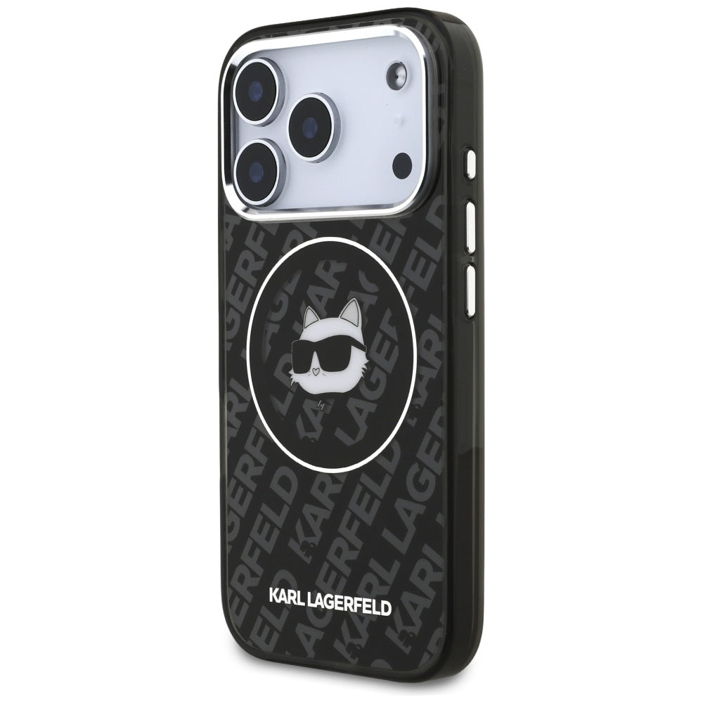 Etui MagSafe dla Apple iPhone 17 Pro, Karl Lagerfeld, IML Choupette`s Head, Czarne