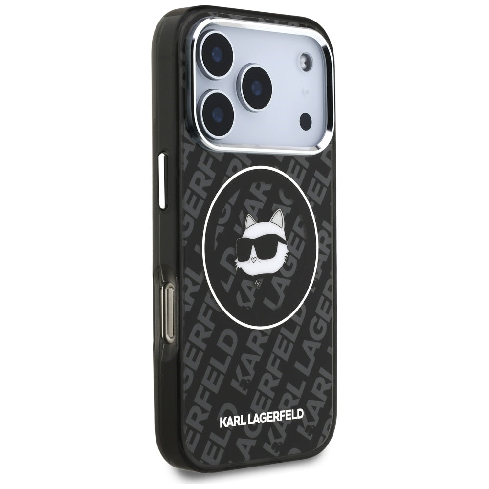Etui MagSafe dla Apple iPhone 17 Pro, Karl Lagerfeld, IML Choupette`s Head, Czarne