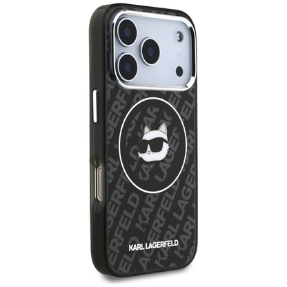 Etui MagSafe dla Apple iPhone 17 Pro, Karl Lagerfeld, IML Choupette`s Head, Czarne