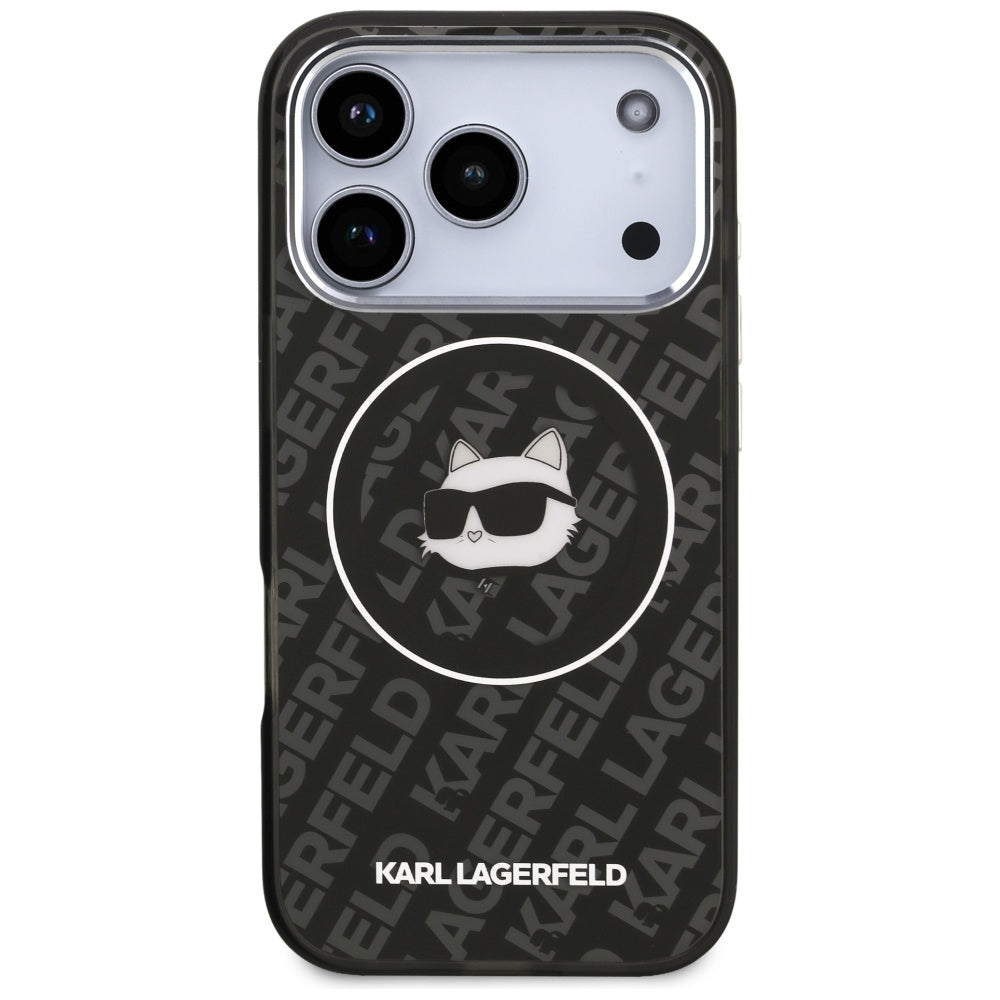 Etui MagSafe dla Apple iPhone 17 Pro, Karl Lagerfeld, IML Choupette`s Head, Czarne