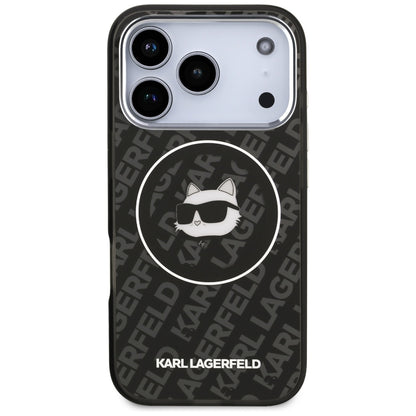 Etui MagSafe dla Apple iPhone 17 Pro, Karl Lagerfeld, IML Choupette`s Head, Czarne