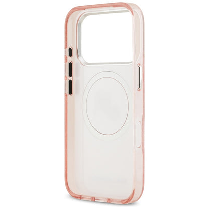 Etui MagSafe dla Apple iPhone 17 Pro, Karl Lagerfeld, IML Glitter Karl & Choupette`s Heads, Różowy