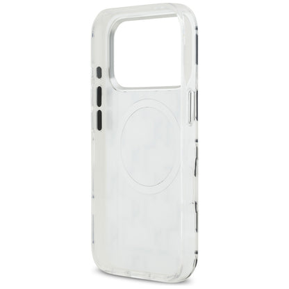 Etui MagSafe dla Apple iPhone 17 Pro, Karl Lagerfeld, IML KL Monogram, Białe