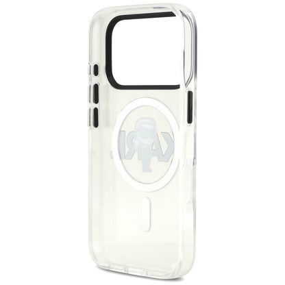 Etui MagSafe dla Apple iPhone 17 Pro, Karl Lagerfeld, IML Sketch Logo Karl, Przezroczyste