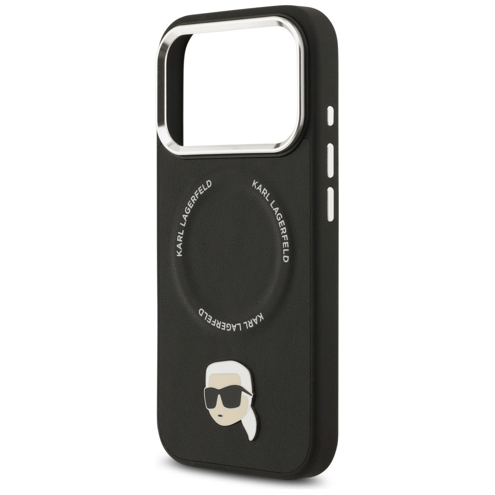 MagSafe Case for Apple iPhone 17 Pro, Karl Lagerfeld, Karl Pin, Black