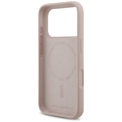 Etui MagSafe dla Apple iPhone 17 Pro, Karl Lagerfeld, Ring Karl & Choupette, Różowy