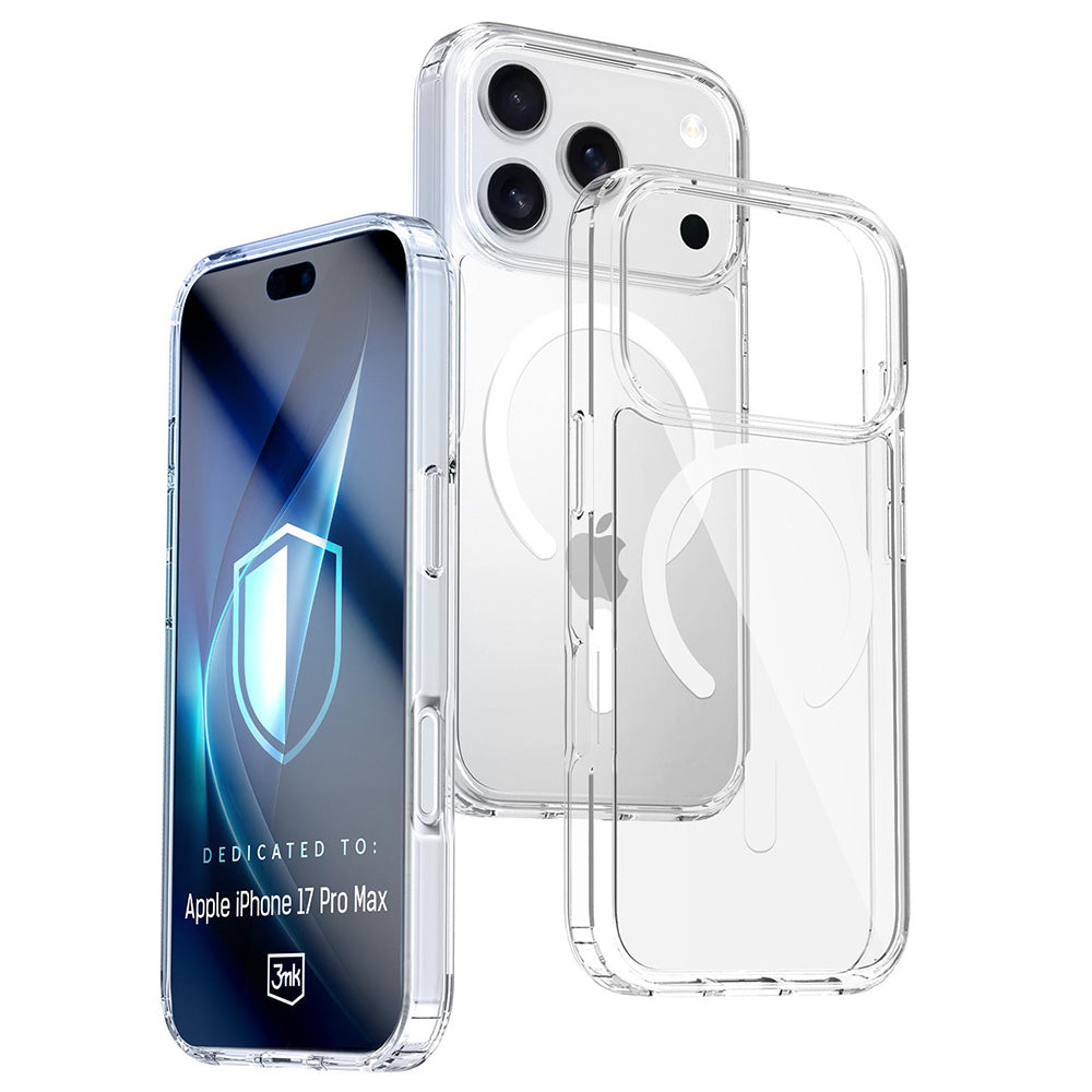 Etui MagSafe dla Apple iPhone 17 Pro Max, 3MK, Armor MagCase, Przezroczyste