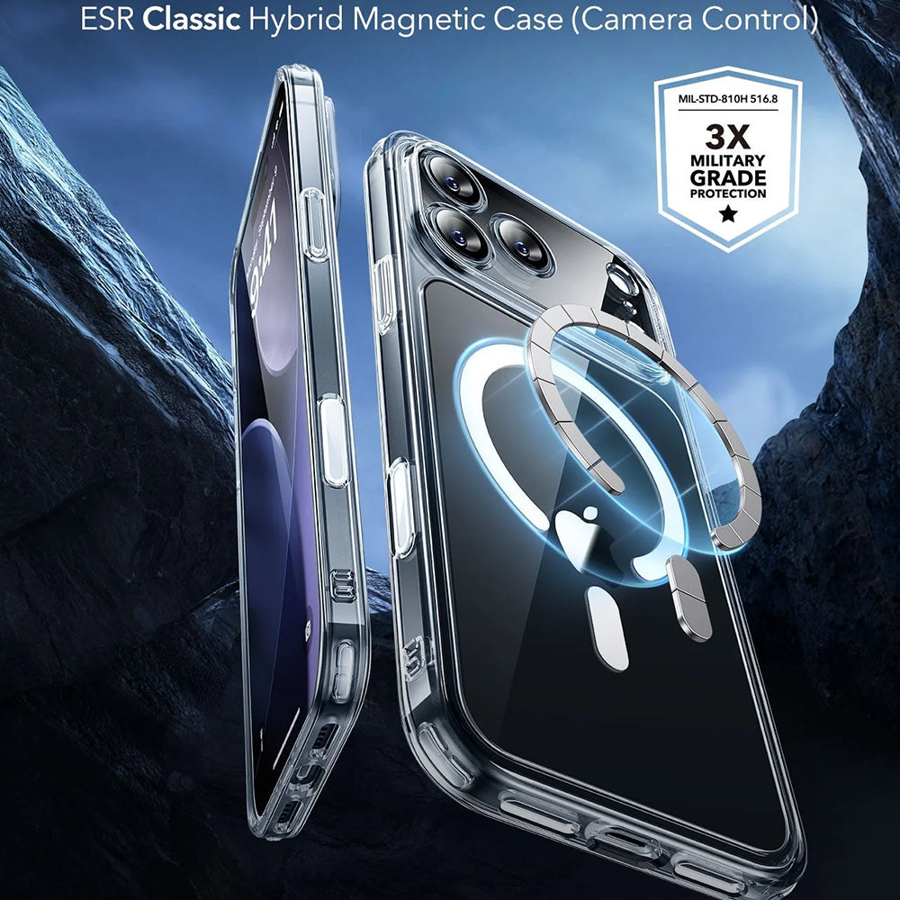 Etui MagSafe dla Apple iPhone 17 Pro Max, ESR, Classic Hybrid, Przezroczyste