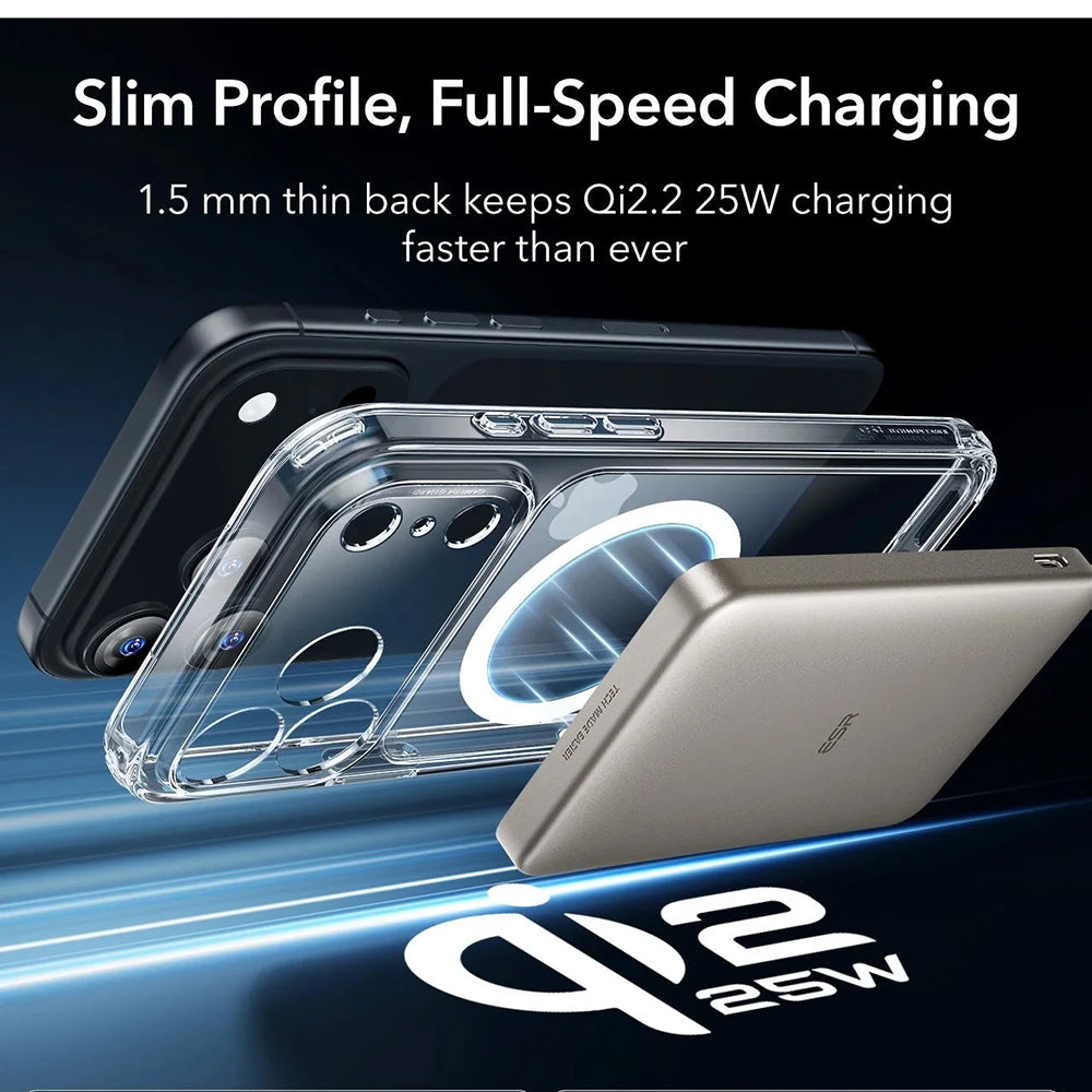 Etui MagSafe dla Apple iPhone 17 Pro Max, ESR, Classic Hybrid, Przezroczyste