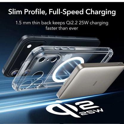 Etui MagSafe dla Apple iPhone 17 Pro Max, ESR, Classic Hybrid, Przezroczyste