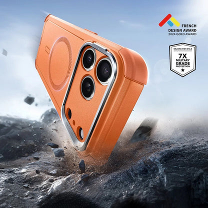 Etui MagSafe dla Apple iPhone 17 Pro Max, ESR, Cyber Armor Kickstand, Pomarańczowe