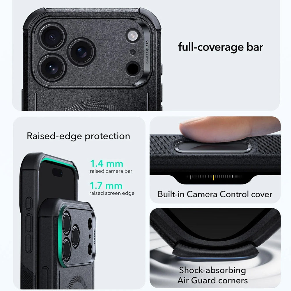 Etui MagSafe dla Apple iPhone 17 Pro Max, ESR, Cyber, Czarne