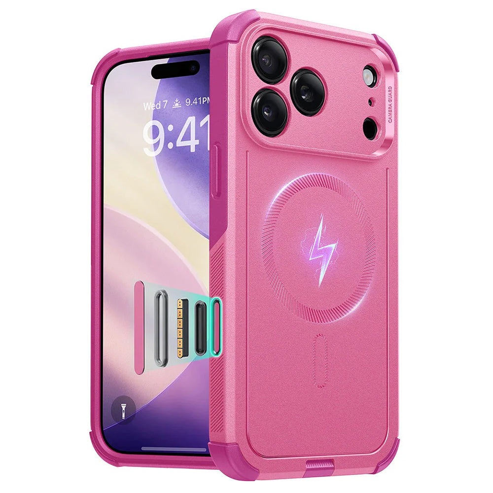 Etui MagSafe dla Apple iPhone 17 Pro Max, ESR, Cyber, Różowy
