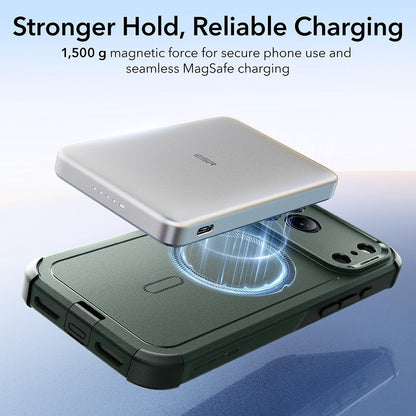 Etui MagSafe dla Apple iPhone 17 Pro Max, ESR, Cyber, Zielony