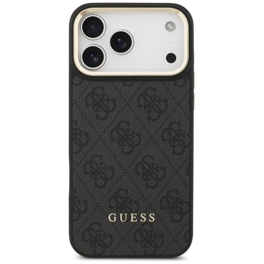 Etui MagSafe dla Apple iPhone 17 Pro Max, Guess, Cardslot 4G, Czarne