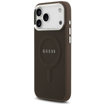 Etui MagSafe dla Apple iPhone 17 Pro Max, Guess, Classic Logo, Brązowy