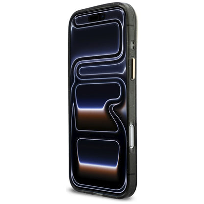 Etui MagSafe dla Apple iPhone 17 Pro Max, Guess, IML Glitter Script Strap, Czarne