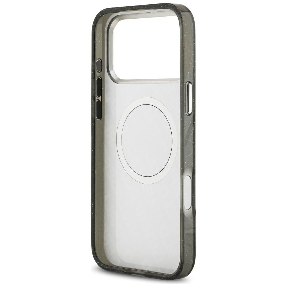 Etui MagSafe dla Apple iPhone 17 Pro Max, Karl Lagerfeld, Glitter Karl & Choupette Head, Czarne