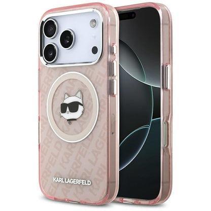 Etui MagSafe dla Apple iPhone 17 Pro Max, Karl Lagerfeld, IML Choupette`s Head, Różowy