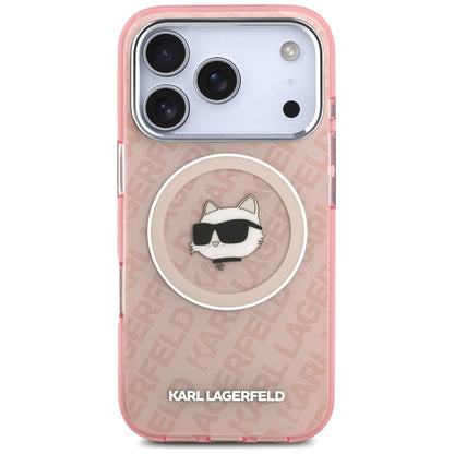 Etui MagSafe dla Apple iPhone 17 Pro Max, Karl Lagerfeld, IML Choupette`s Head, Różowy