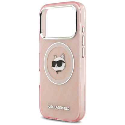 Etui MagSafe dla Apple iPhone 17 Pro Max, Karl Lagerfeld, IML Choupette`s Head, Różowy