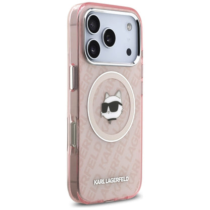 Etui MagSafe dla Apple iPhone 17 Pro Max, Karl Lagerfeld, IML Choupette`s Head, Różowy