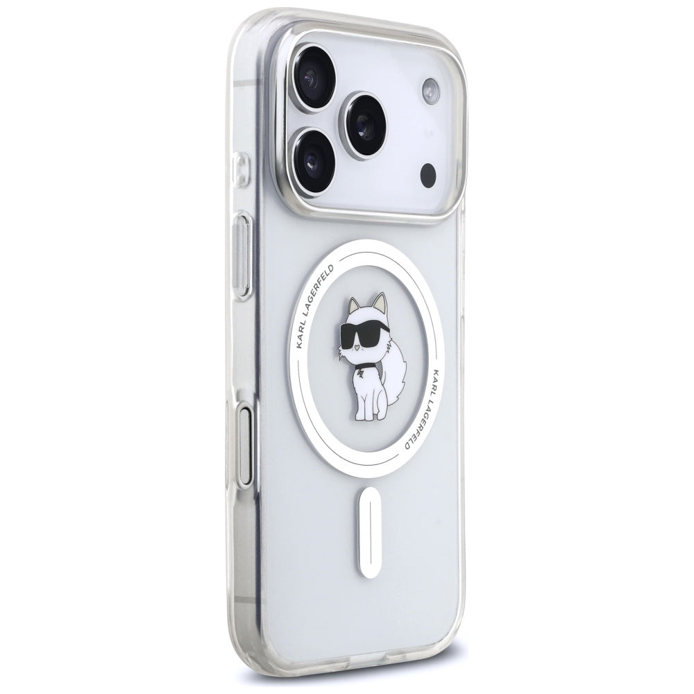 Etui MagSafe dla Apple iPhone 17 Pro Max, Karl Lagerfeld, IML Choupette, Przezroczyste