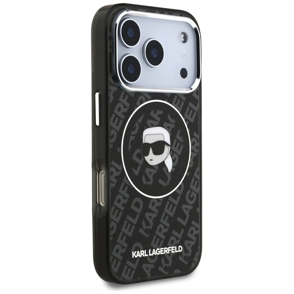 Etui MagSafe dla Apple iPhone 17 Pro Max, Karl Lagerfeld, IML Karl`s Head, Czarne