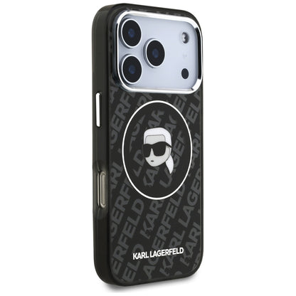 Etui MagSafe dla Apple iPhone 17 Pro Max, Karl Lagerfeld, IML Karl`s Head, Czarne