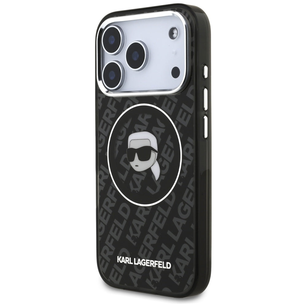 Etui MagSafe dla Apple iPhone 17 Pro Max, Karl Lagerfeld, IML Karl`s Head, Czarne