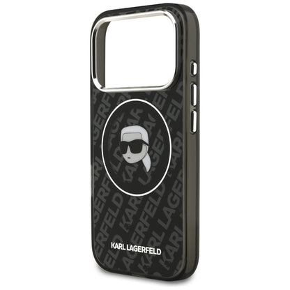 Etui MagSafe dla Apple iPhone 17 Pro Max, Karl Lagerfeld, IML Karl`s Head, Czarne