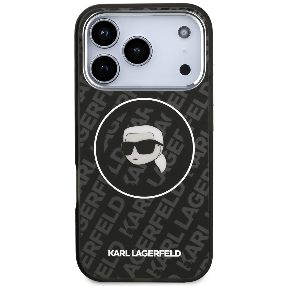 Etui MagSafe dla Apple iPhone 17 Pro Max, Karl Lagerfeld, IML Karl`s Head, Czarne