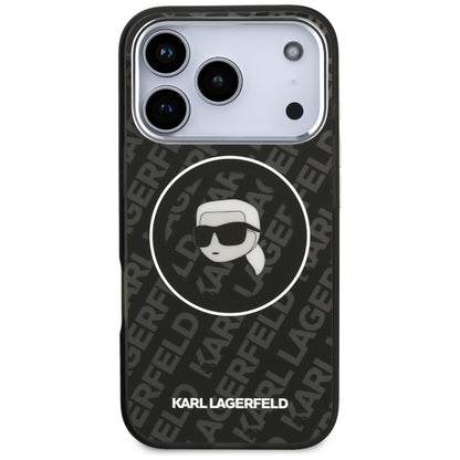 Etui MagSafe dla Apple iPhone 17 Pro Max, Karl Lagerfeld, IML Karl`s Head, Czarne
