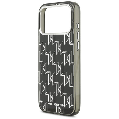 Etui MagSafe dla Apple iPhone 17 Pro Max, Karl Lagerfeld, IML KL Monogram, Czarne