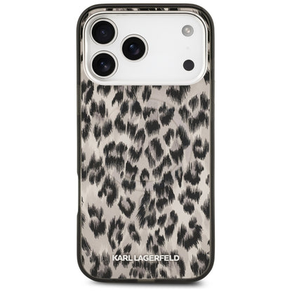 Etui MagSafe dla Apple iPhone 17 Pro Max, Karl Lagerfeld, Wzór Leopard IML, Brązowy